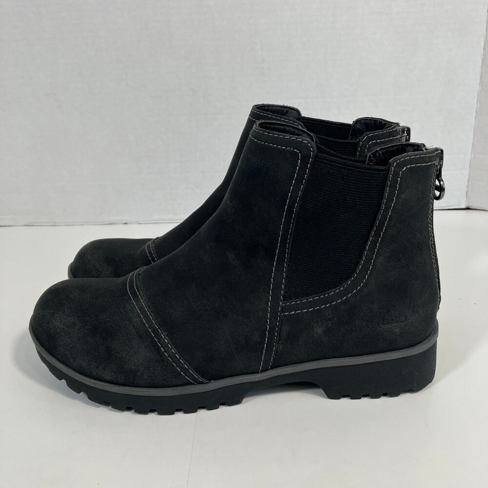 JBU by Jambu Peacock Boots Womens 7.5M Black Water Resistant Ankle Moto Comfy